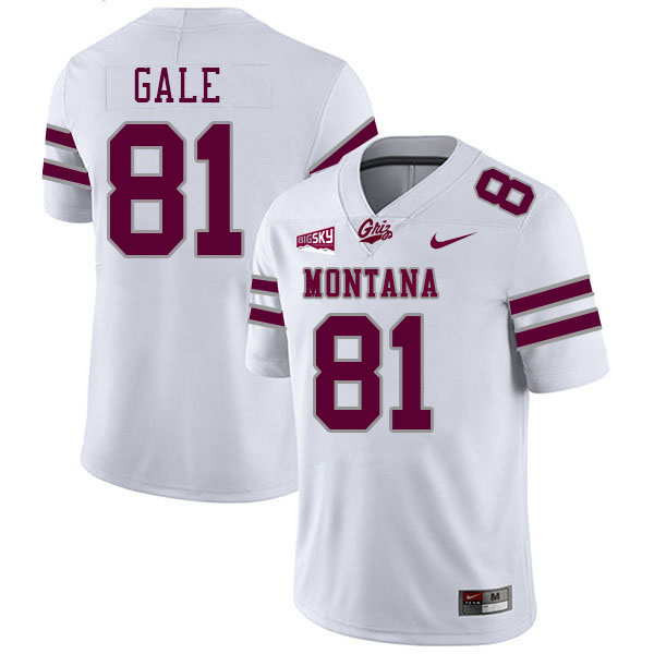 Josh Gale Montana Jersey,University Of Montana Grizzlies #81 Josh Gale Jersey Stitched-White